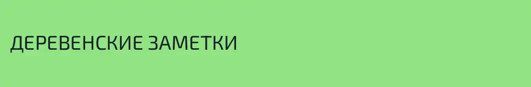 ДЕРЕВЕНСКИЕ ЗАМЕТКИ